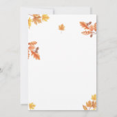 Uitnodigingssjabloon voor Thanksgiving Kaart (Achterkant)