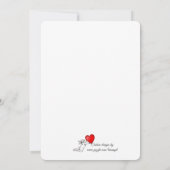 Uitnodigingsstrand voor Memorial Service Kaart (Achterkant)