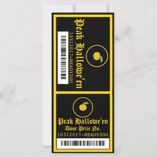 Uitnodigingstabel voor de Partij 2 van de Heren (Achterkant)