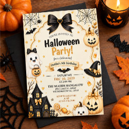 Uitnodigingstemplate Halloween-feest Kaart