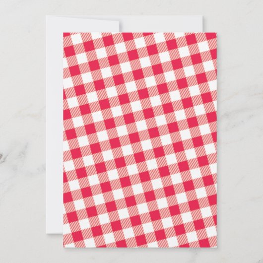 Uitnodigingstemplate voor jubileum picknick in de  kaart (Achterkant)