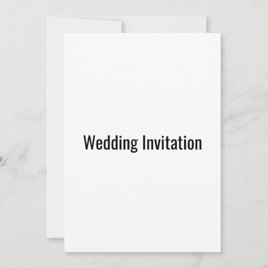 Uitnodigingstest bruiloft kaart (Voorkant)