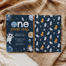 Uitnodigingsthema buitenruimte 1e verjaardag kaart