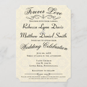 Uitnodigingsverklaring voor liefdesweddenschappen kaart