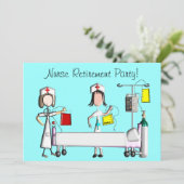 Uitnodigingsziekenhuisontwerp voor verpleegsters kaart (Staand voorkant)