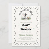 Uitnodigingtemplates voor online koebelletjes baby kaart (Voorkant)