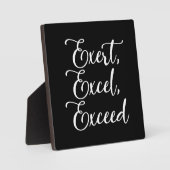 Uitoefenen, Excel, Overtreffen - Hustle, Gym, Succ Fotoplaat (Voorkant)