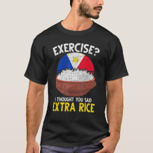 Uitoefening die ik dacht dat je zei: extra rijst,  t-shirt