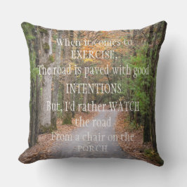 Uitoefening en goede voornemens buitenkussen