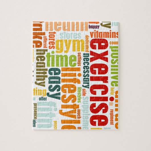 Uitoefening Fitness Lifestyle Legpuzzel (Verticaal)