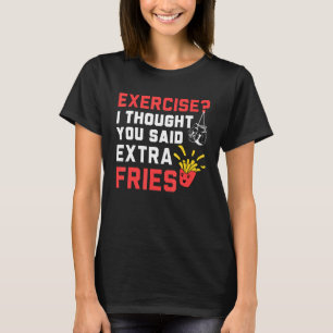 Uitoefening ik dacht extra groeven die Gym Werkout T-shirt