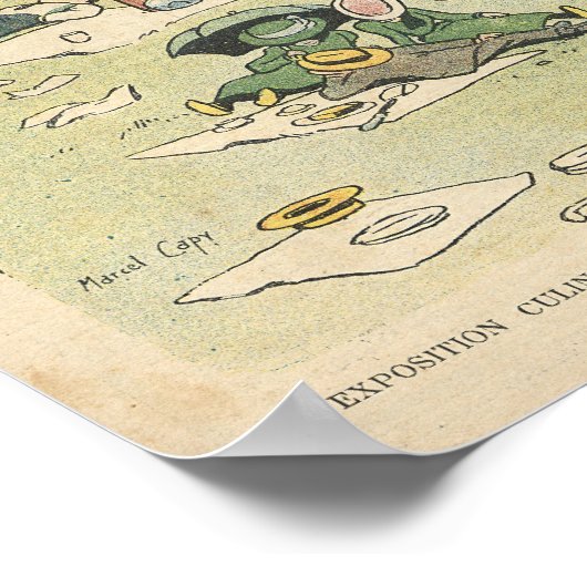 Uitoefening van de culinaire kunsten poster (Hoek)