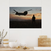 Uitoefening van de luchtaanvalsvluchten poster (Keuken)