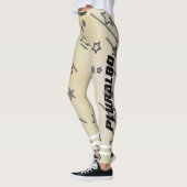 Uitoefening van een aangepast sterrenpatroon leggings (Links)