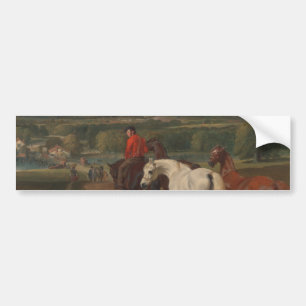 Uitoefening van koninklijke paarden (paardenkunst) bumpersticker