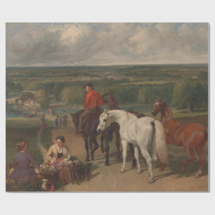 Uitoefening van koninklijke paarden (paardenkunst) cadeaupapier
