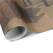 Uitoefening van koninklijke paarden (paardenkunst) cadeaupapier (Rol Hoek)