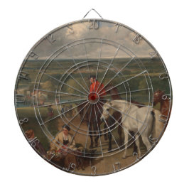 Uitoefening van koninklijke paarden (paardenkunst) dartbord