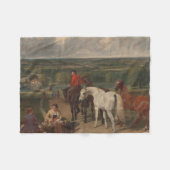 Uitoefening van koninklijke paarden (paardenkunst) fleece deken (Voorkant (Horizontaal))