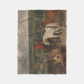 Uitoefening van koninklijke paarden (paardenkunst) fleece deken (Voorkant)