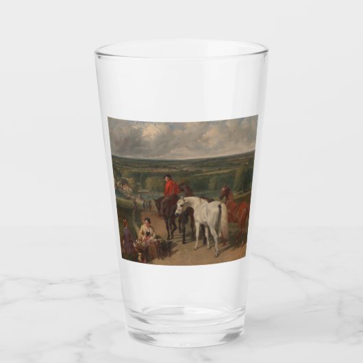 Uitoefening van koninklijke paarden (paardenkunst) glas (Voorkant)