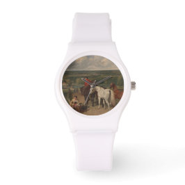 Uitoefening van koninklijke paarden (paardenkunst) horloge