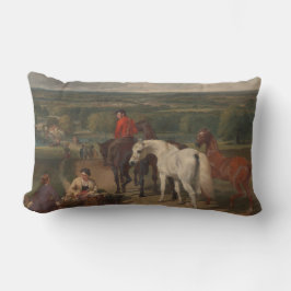 Uitoefening van koninklijke paarden (paardenkunst) kussen