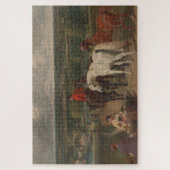 Uitoefening van koninklijke paarden (paardenkunst) legpuzzel (Verticaal)