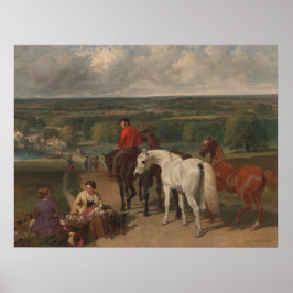 Uitoefening van koninklijke paarden (paardenkunst) poster