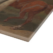 Uitoefening van koninklijke paarden (paardenkunst) snijplank (Hoek)