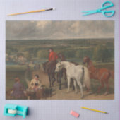 Uitoefening van koninklijke paarden (paardenkunst) tissuepapier (Craft)