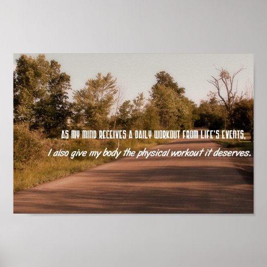 Uitoefening van Motivatie offertes — Fysieke uitwe Poster (Voorkant)