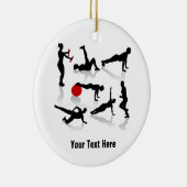 Uitoefeningscijfers (gepersonaliseerd) keramisch ornament (Rechts)