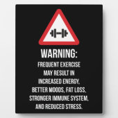 Uitoefeningsvoordelen - Waarschuwing - Motivatie u Fotoplaat (Voorkant)