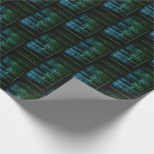 Uitpakken van de digitale dromen: Binary Bliss Cadeaupapier (Hoek)