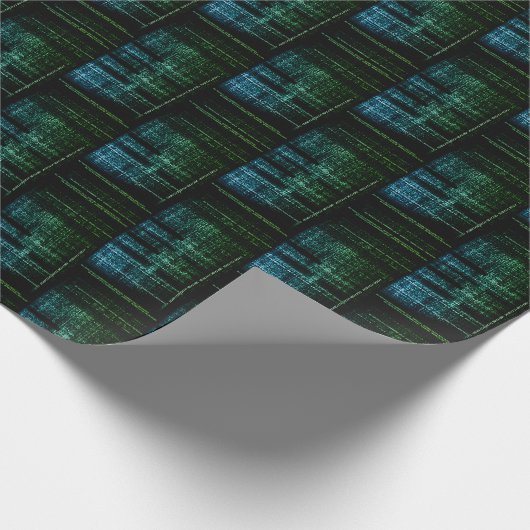 Uitpakken van de digitale dromen: Binary Bliss Cadeaupapier (Hoek)