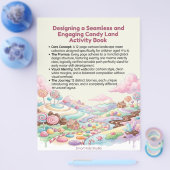 Uitprintbaar Candy Land Doolhof Activiteitenboek v Flyer (Enkel)