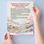 Uitprintbaar Candy Land Doolhof Activiteitenboek v Flyer (Hand)