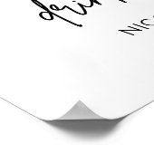 Uitprintbaar trouwfeest hond open bar drankjes bor poster (Hoek)