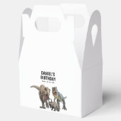 Uitprintbare dinosaurus verjaardagsfeestje, T rex  Bedankdoosjes (Geopend)