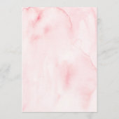 Uitprintbare Roze Bloemenspel Wie Kent de Bruid Kaart (Achterkant)