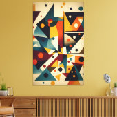 Uitpuilen met abstractie - Ken Gage Art Canvas Afdruk (Insitu (Woonkamer))