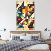 Uitpuilen met abstractie - Ken Gage Art Canvas Afdruk (Insitu (Slaapkamer))