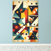 Uitpuilen met abstractie - Ken Gage Art Canvas Afdruk (Insitu (Houten vloer))