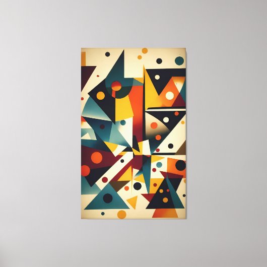 Uitpuilen met abstractie - Ken Gage Art Canvas Afdruk (Voorkant)