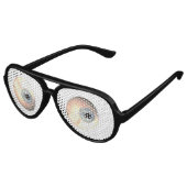 Uitpuilende Ogen Party Bril Aviator Zonnebril (Gekanteld)