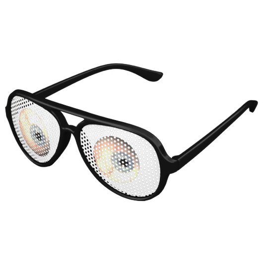 Uitpuilende Ogen Party Bril Aviator Zonnebril (Gekanteld)