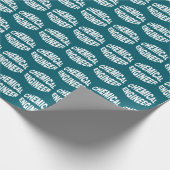 Uitpuilende tekst voor chemische ingenieur cadeaupapier (Hoek)