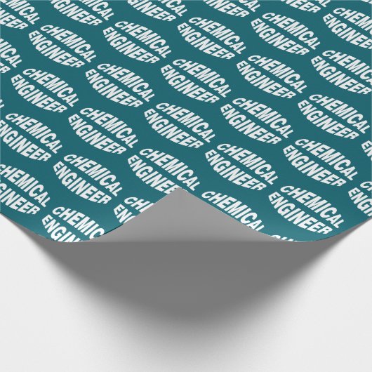 Uitpuilende tekst voor chemische ingenieur cadeaupapier (Hoek)