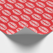 Uitpuilende tekst voor chemische ingenieur cadeaupapier (Hoek)